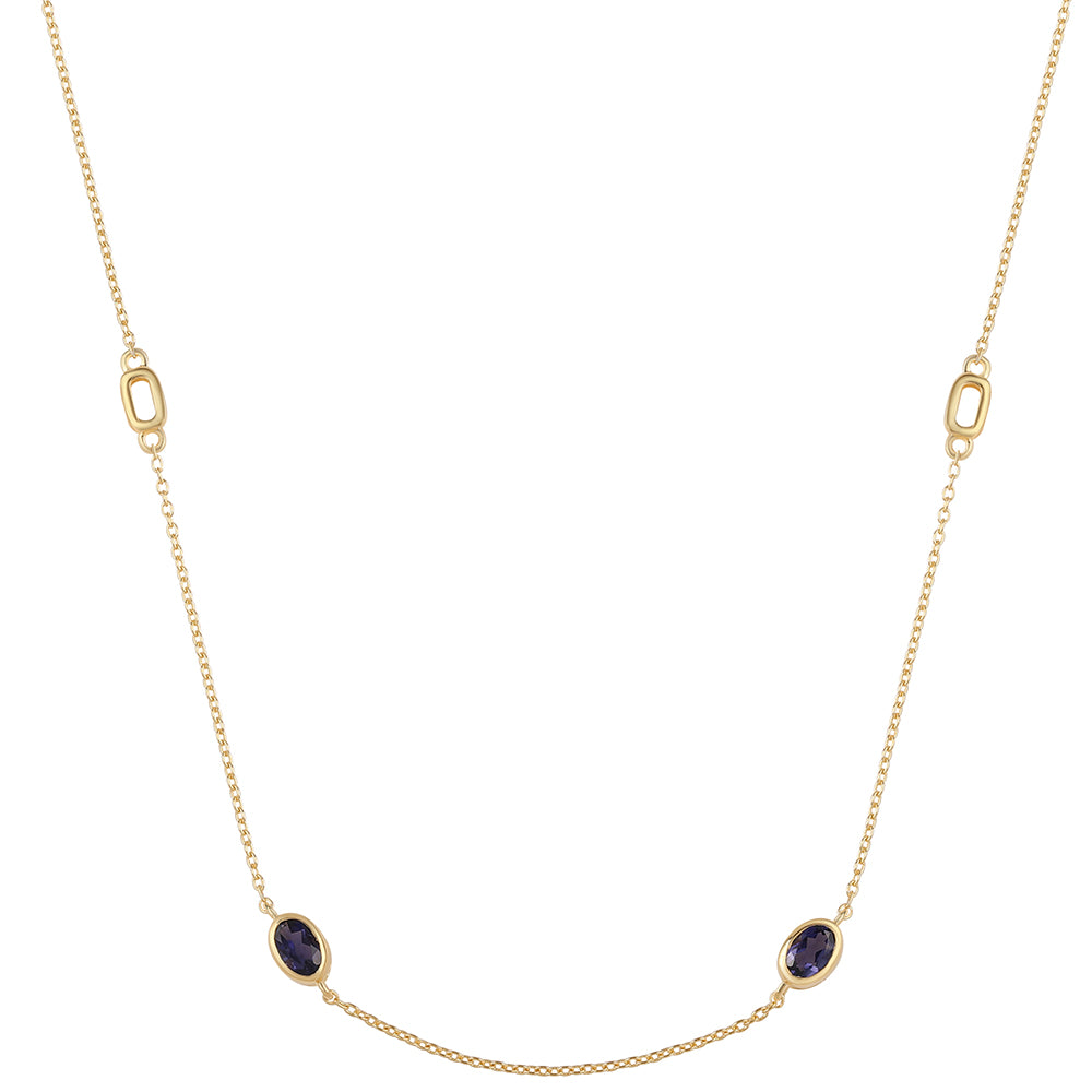 Collar de Plata Bañada en Oro con Lolita 3 