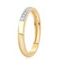 Anillo de Plata Bañada en Oro con Diamante Rojo y Topacio Blanco