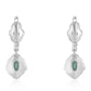 Pendientes de Plata con Grandidierita y Topacio Blanco