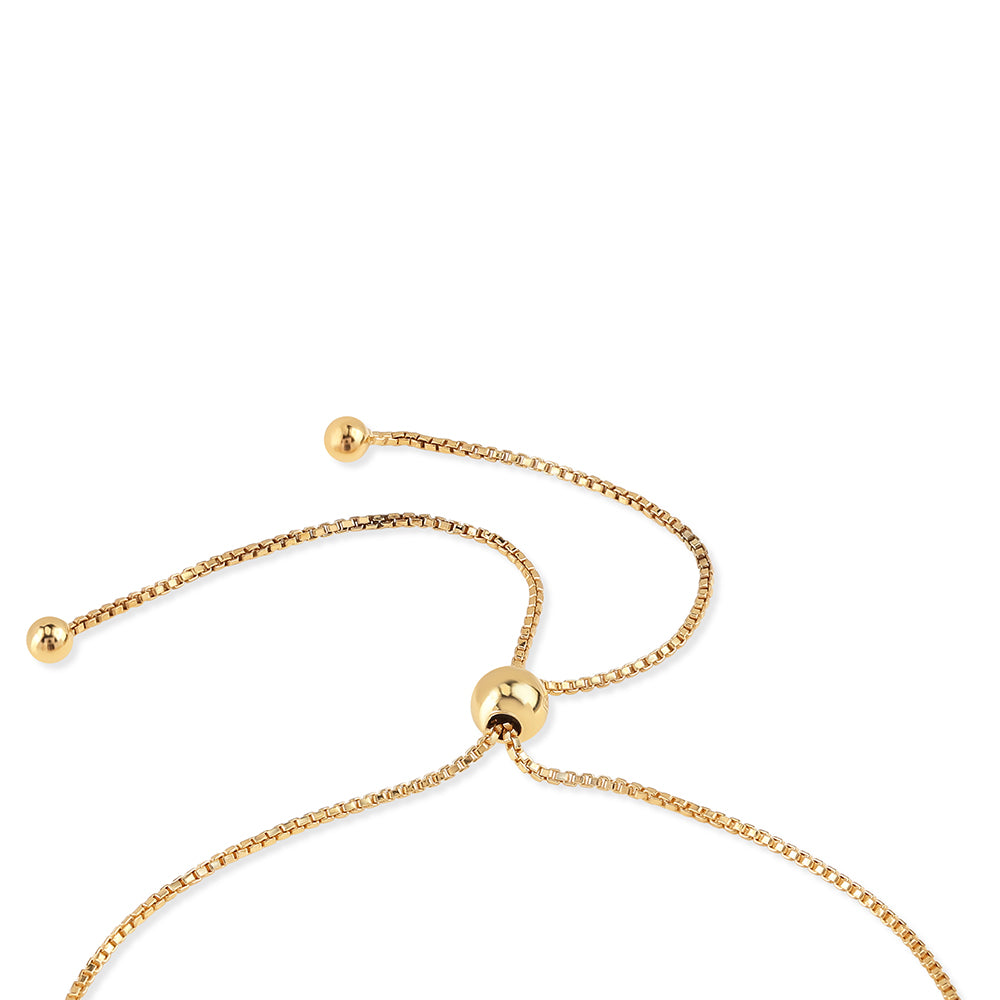 Pulsera de Plata Bañada en Oro con Piedra de Luna de arcoiris AA 2 