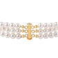 Pulsera de Plata Bañada en Oro con Perla blanca de agua dulce