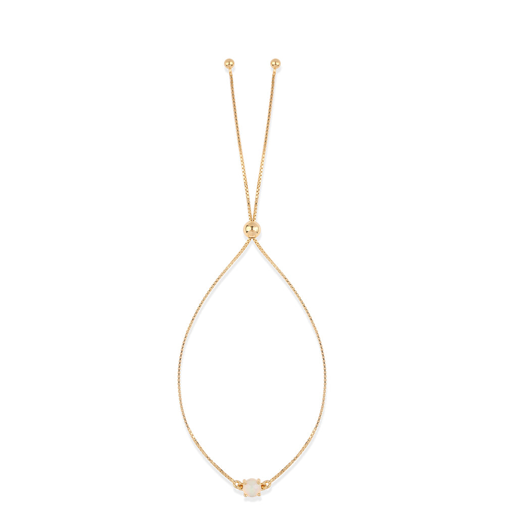 Pulsera de Plata Bañada en Oro con Ópalo Etíope de Lega Dembi