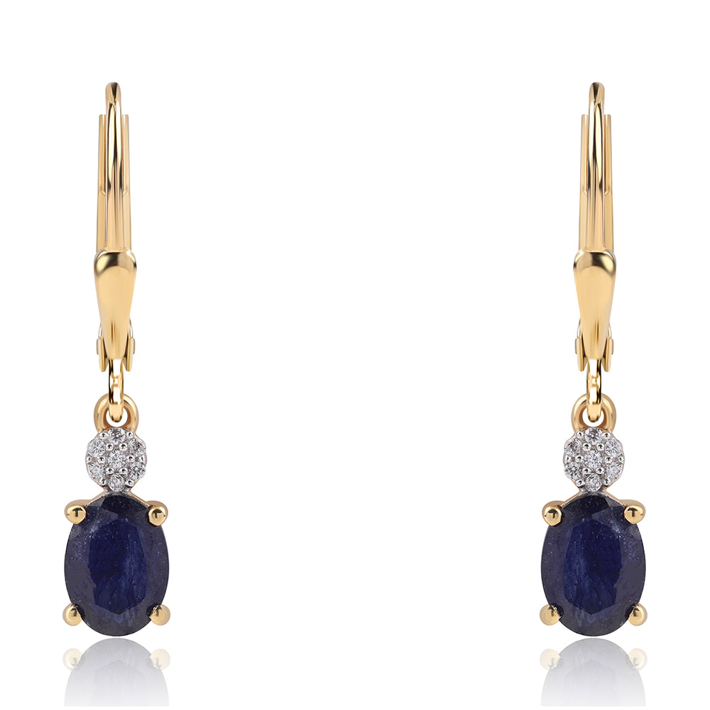 Conjunto de Plata Bañada en Oro con Rubí de Tailandia y Esmeralda de Brasil