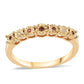 Anillo de Plata Bañada en Oro con Diamante Rojo y Diamante blanco
