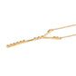 Collar de Plata Bañada en Oro con Diamante Rojo