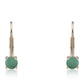 Pendientes de Oro 9K con Esmeralda de Brasil
