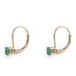 Pendientes de Oro 9K con Esmeralda de Brasil