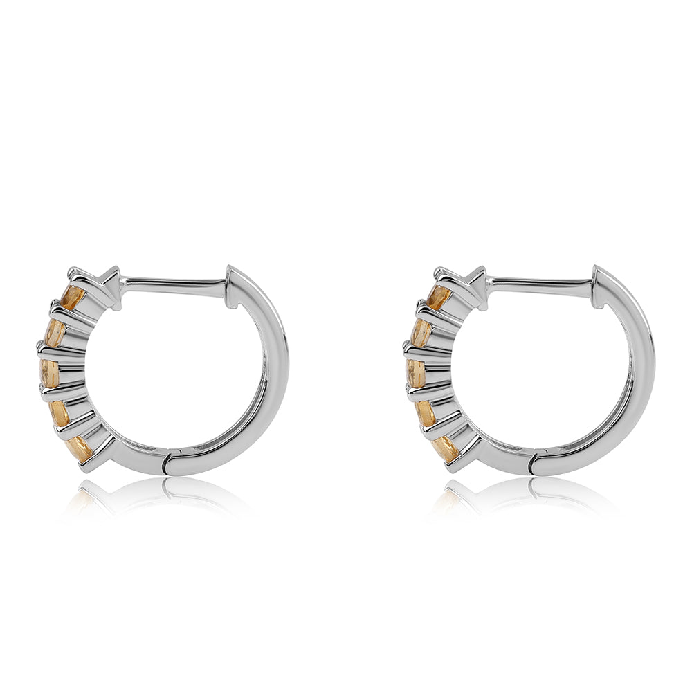 Pendientes de Plata con AA Citrino de Brasil
