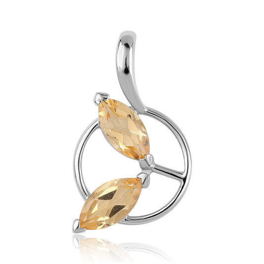 Colgante de Plata con AA Citrino de Brasil