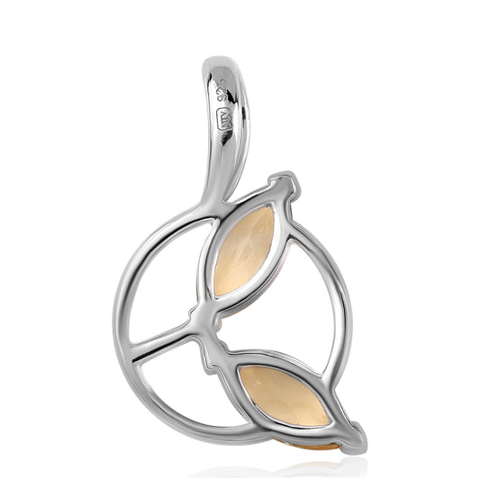 Colgante de Plata con AA Citrino de Brasil