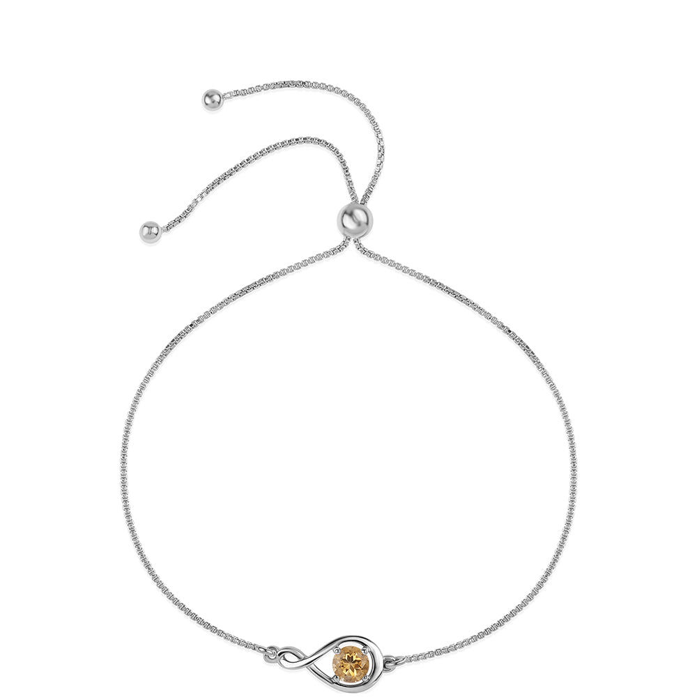 Pulsera de Plata con AA Citrino de Brasil 1 