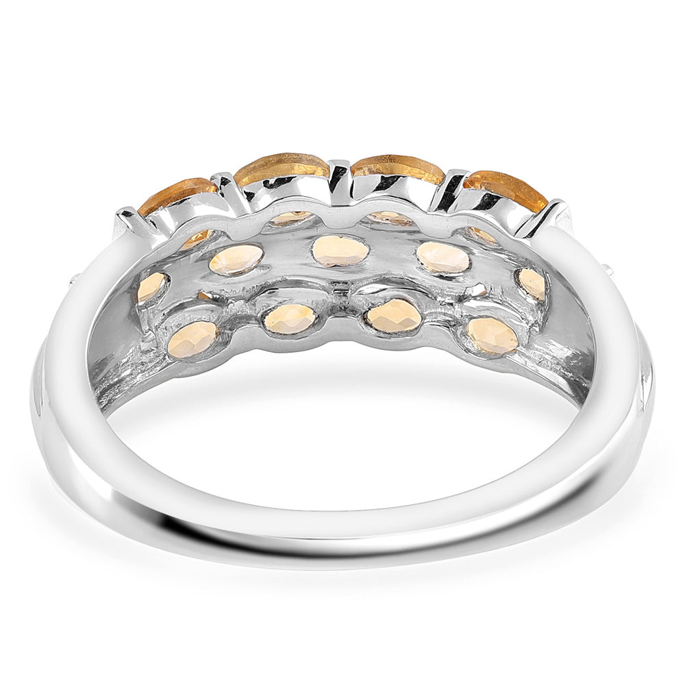 Anillo de Plata con AA Citrino de Brasil 3 