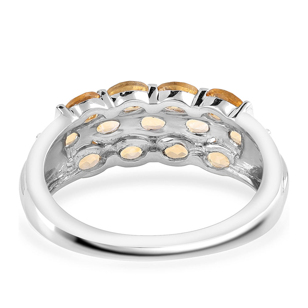 Anillo de Plata con AA Citrino de Brasil 5 