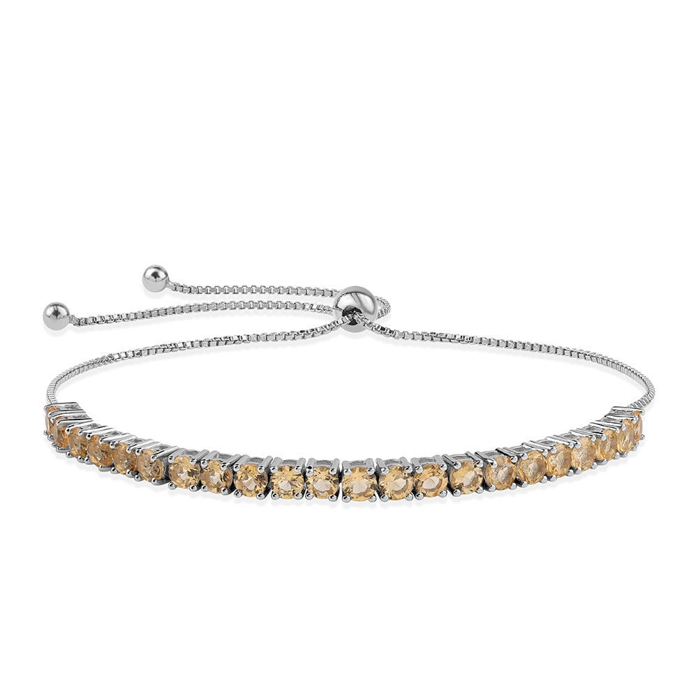 Pulsera de Plata con AA Citrino de Brasil 1 