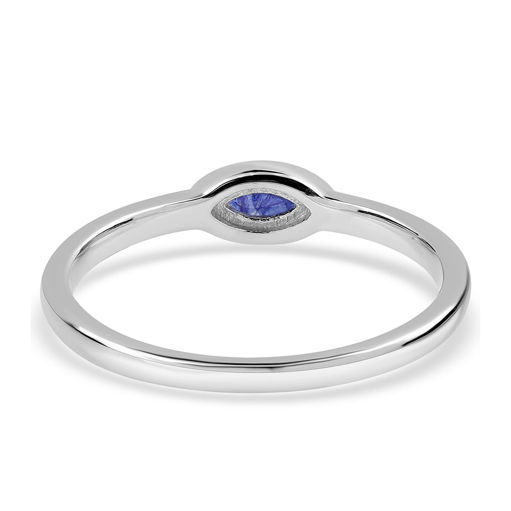 Anillo de Plata con Zafiro Azul Australiano 3 