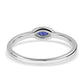 Anillo de Plata con Zafiro Azul Australiano