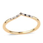 Anillo de Plata Bañada en Oro con Diamante Negro