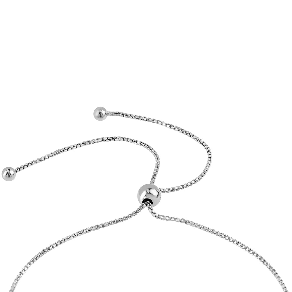 Pulsera de Plata con Zafiro Azul Australiano y Topacio Blanco 2 