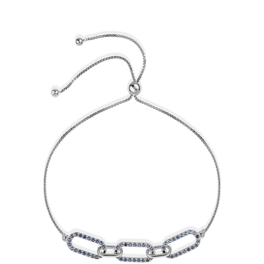 Pulsera de Plata con Zafiro Azul Australiano
