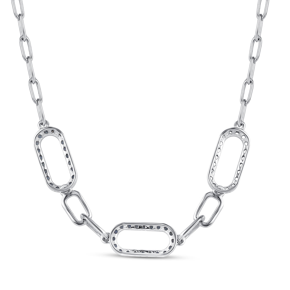 Collar de Plata con Zafiro Azul Australiano