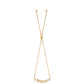 Pulsera de Plata Bañada en Oro con Diamante Negro