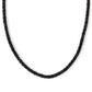 Collar de Plata Bañada en Oro con Espinela Negra