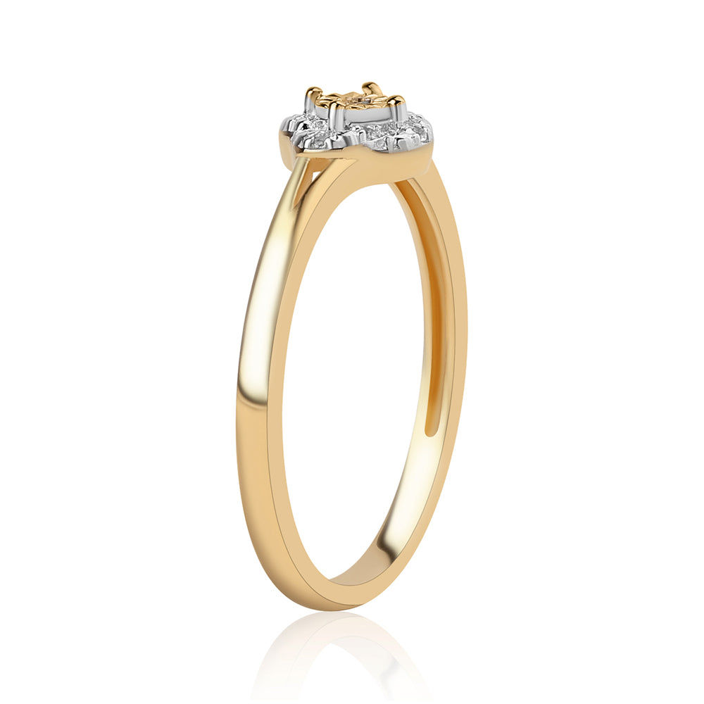 Conjunto de Plata Bañada en Oro con Diamante Azul y Topacio Blanco ( Pendientes +Anillo +Colgante ) 5 