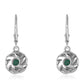 Pendientes de Plata con Esmeralda de Brasil