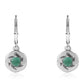 Pendientes de Plata con Esmeralda de Brasil