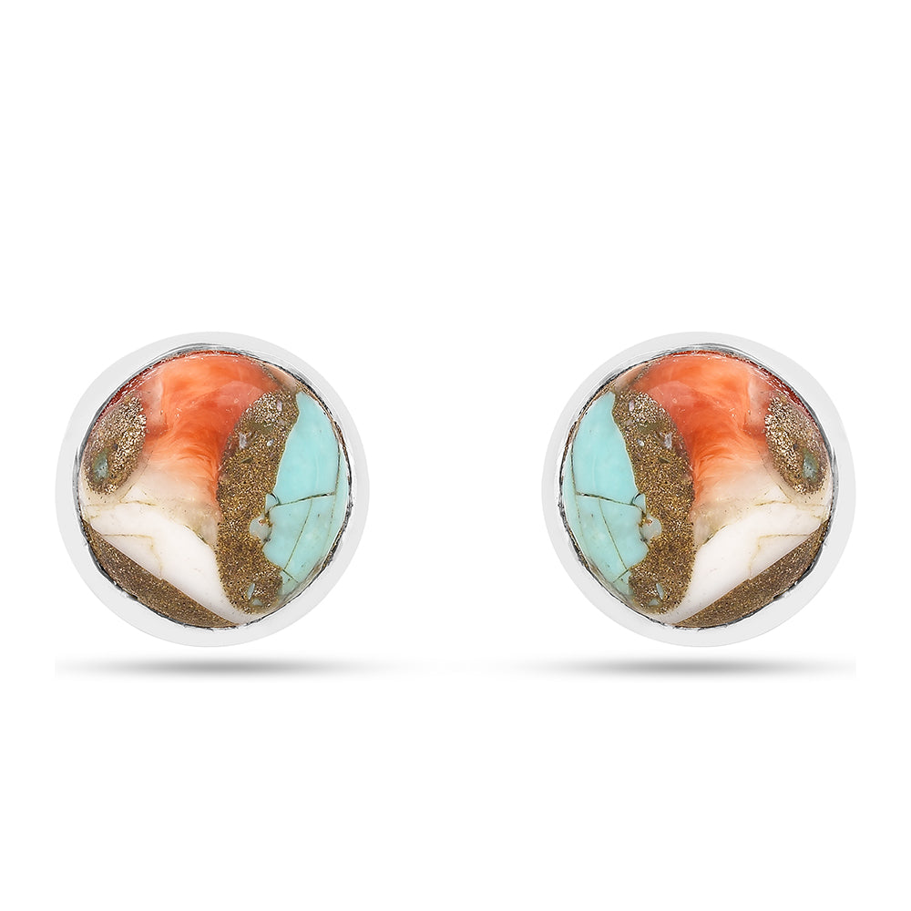 Pendientes de Plata con Turquesa Ostra 1 