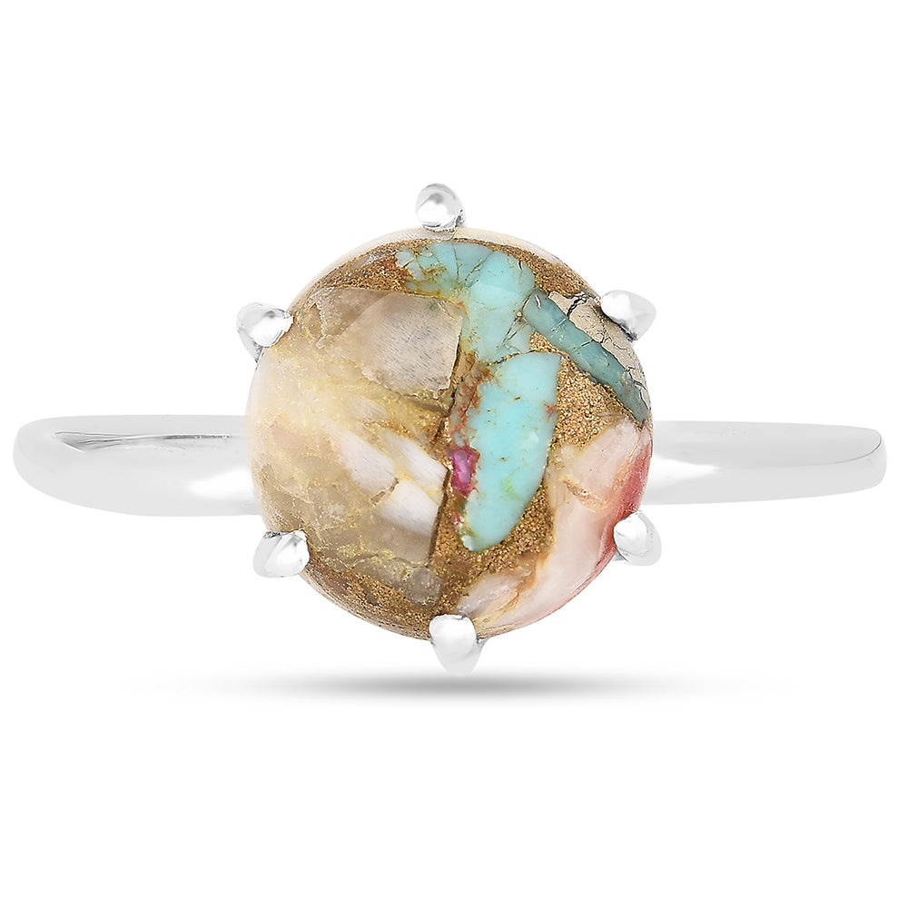 Anillo de Plata con Turquesa Ostra 1 