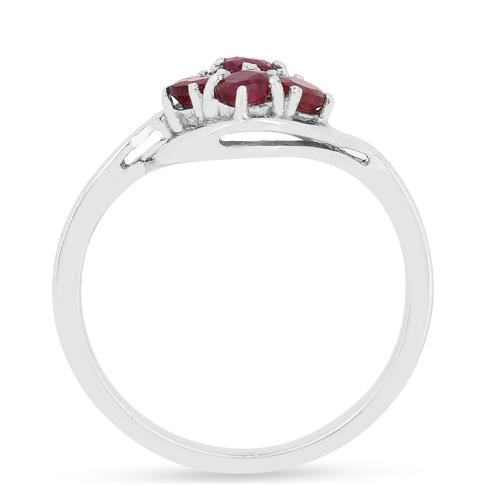 Anillo de Plata con Rubí de Tailandia 3 