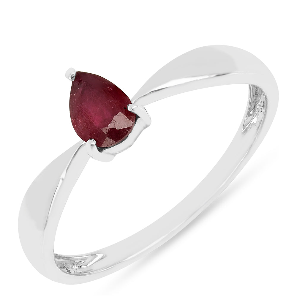 Anillo de Plata con Rubí de Tailandia 1 