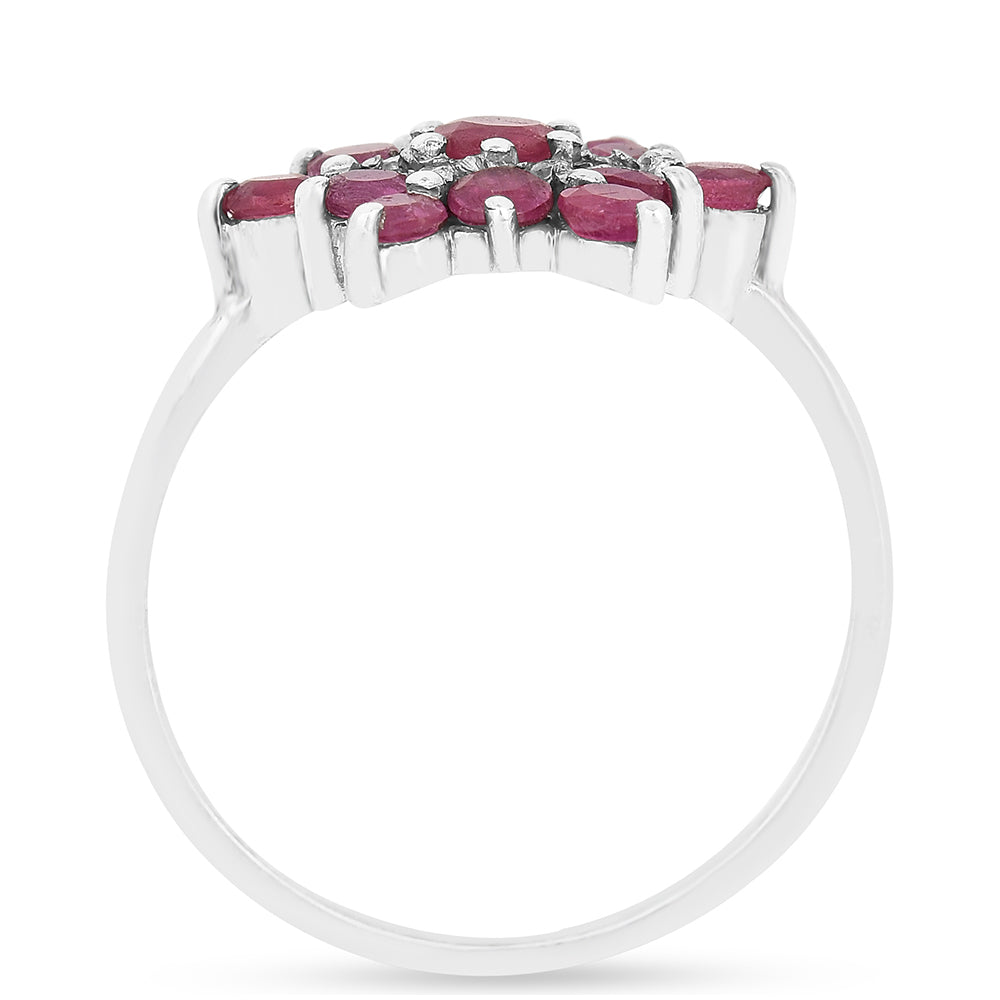 Anillo de Plata con Rubí de Tailandia 3 