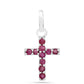 Cruz Colgante de Plata con Rubí de Tailandia
