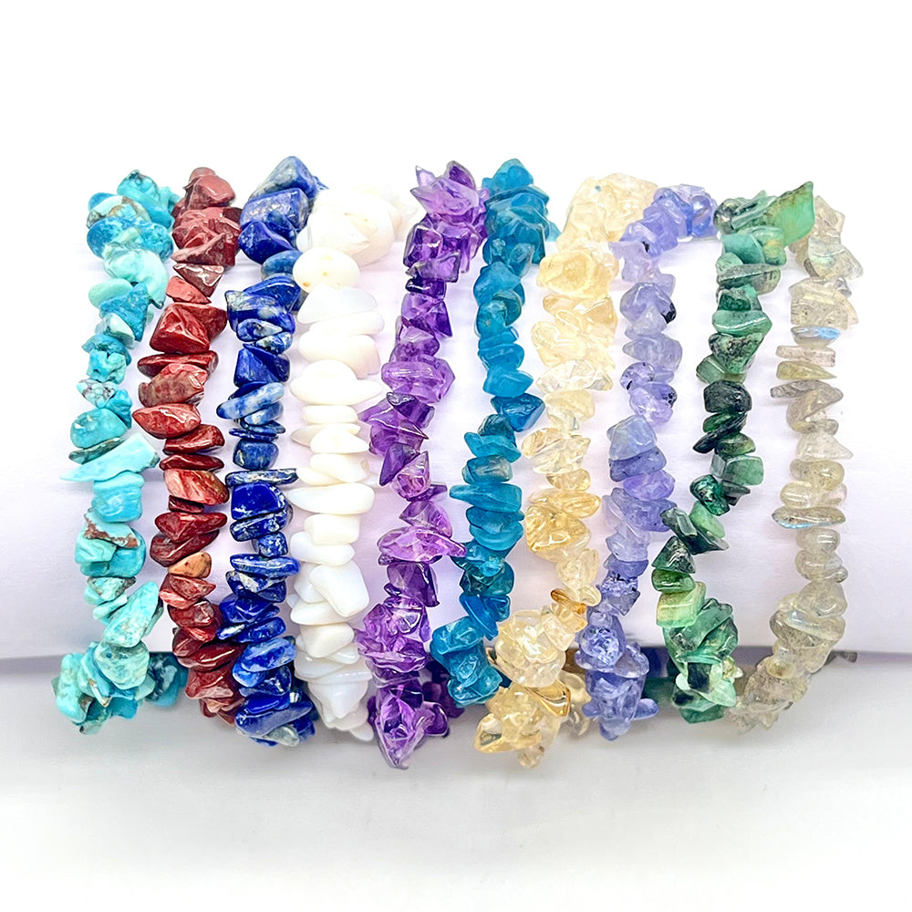 Conjunto Cuenta con Tanzanita y Esmeralda de Brasil ( Pulsera )