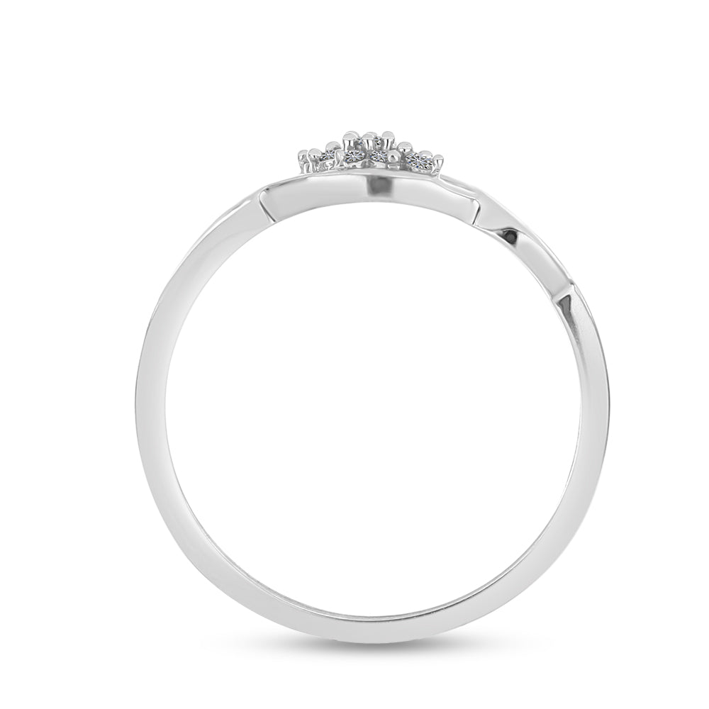 Anillo de Plata con Diamante blanco