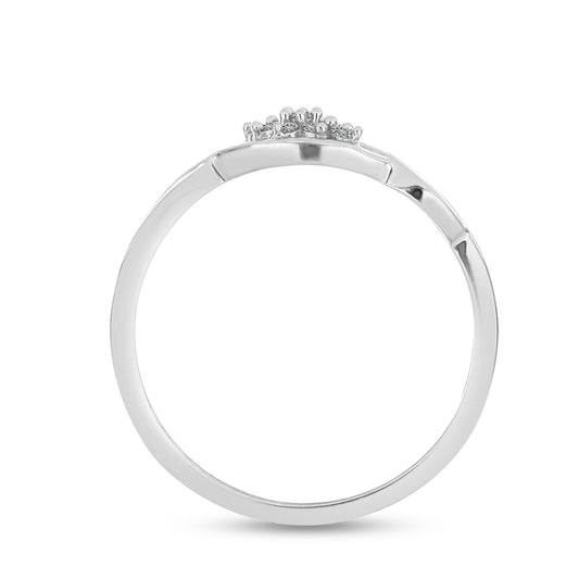 Anillo de Plata con Diamante blanco