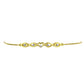 Pulsera de Plata Bañada en Oro con Diamante blanco
