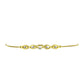 Pulsera de Plata Bañada en Oro con Diamante blanco