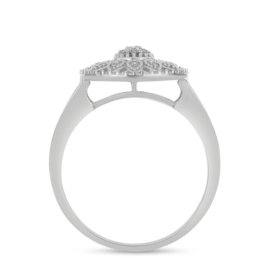 Anillo de Plata con Diamante blanco