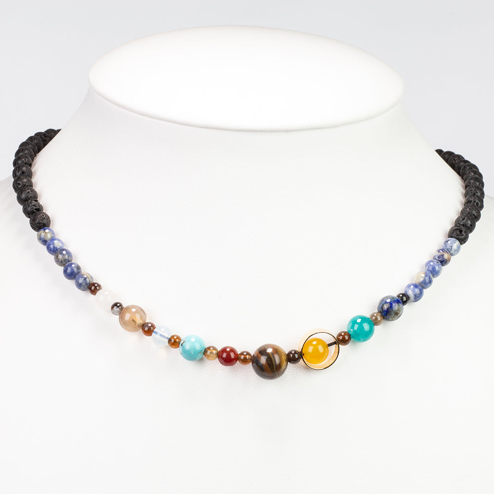 Collar Pepita con Lapislázuli y Ojo de Tigre