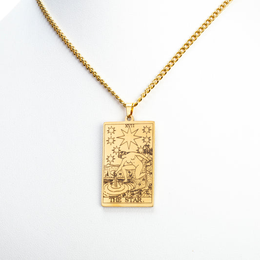 Collar de Aleación Bañado en Oro ( Collar +Colgante )