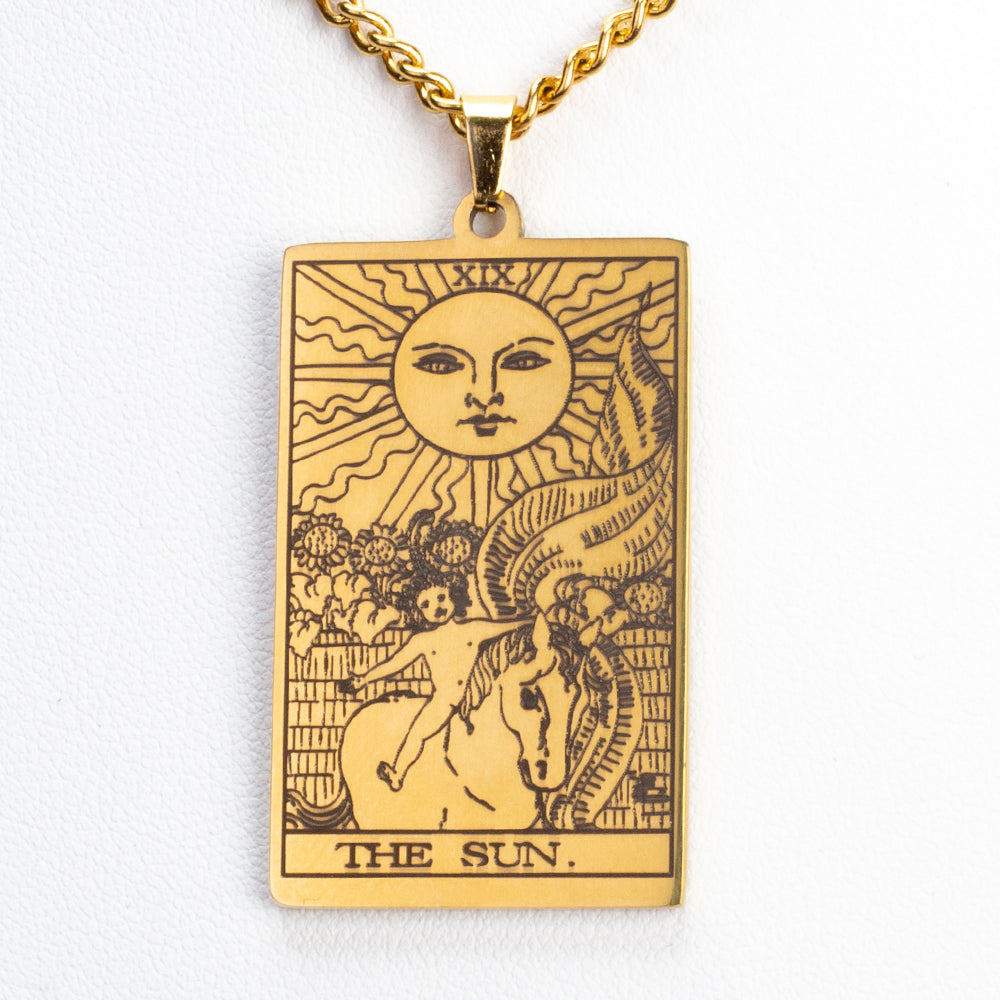 Collar de Aleación Bañado en Oro ( Collar +Colgante )