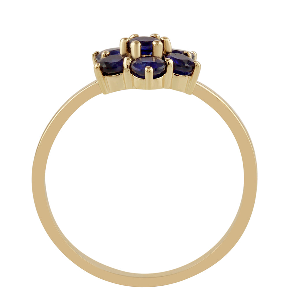 Anillo de Oro 9K con Zafiro de Tailandia 4 