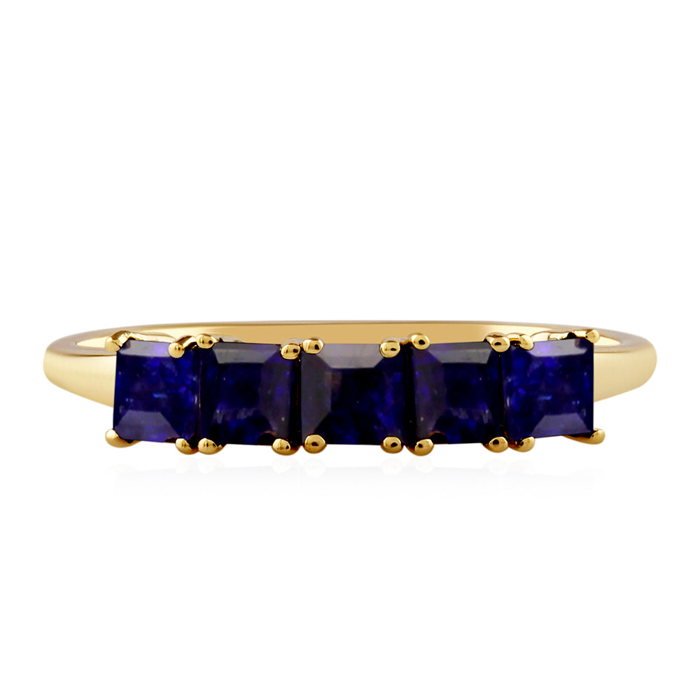 Anillo de Oro 9K con Zafiro de Tailandia