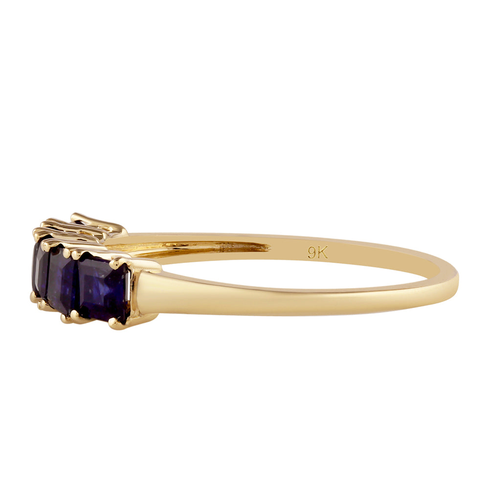 Anillo de Oro 9K con Zafiro de Tailandia