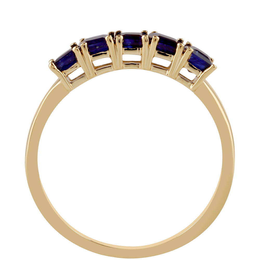 Anillo de Oro 9K con Zafiro de Tailandia 4 