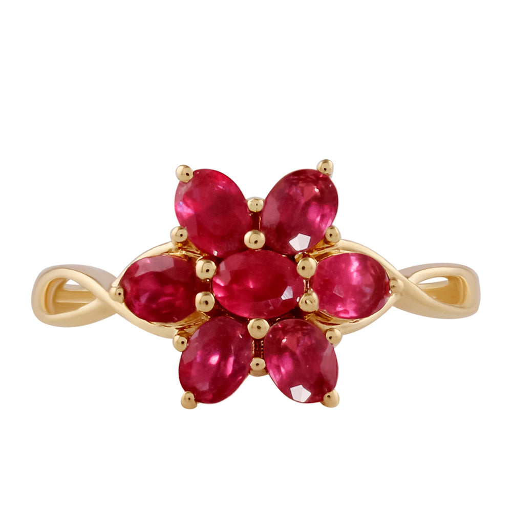 Anillo de Oro 9K con Rubí de Madagascar 1 