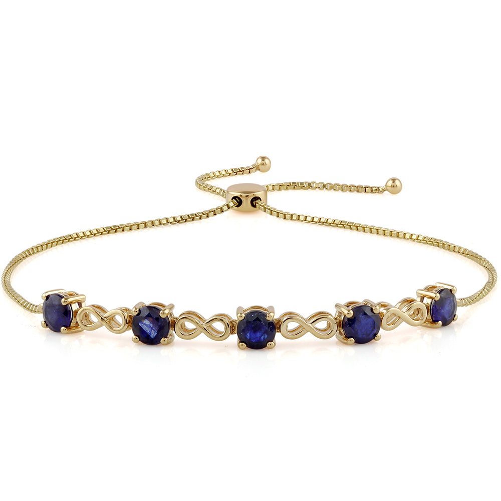 Pulsera de Oro 9K con Zafiro de Tailandia 1 